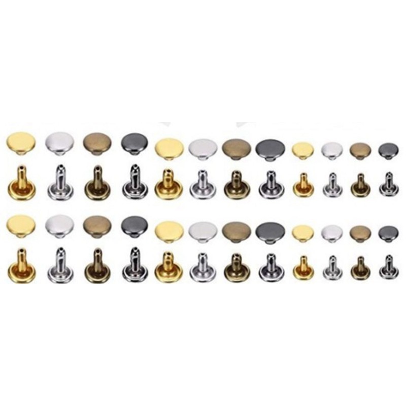 Double Sided Rivet Set Metal Studs Binding Studs Screws Assortment