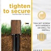 CRIZTA Premium No Dig Ground Anchor DIY Screw in Stake