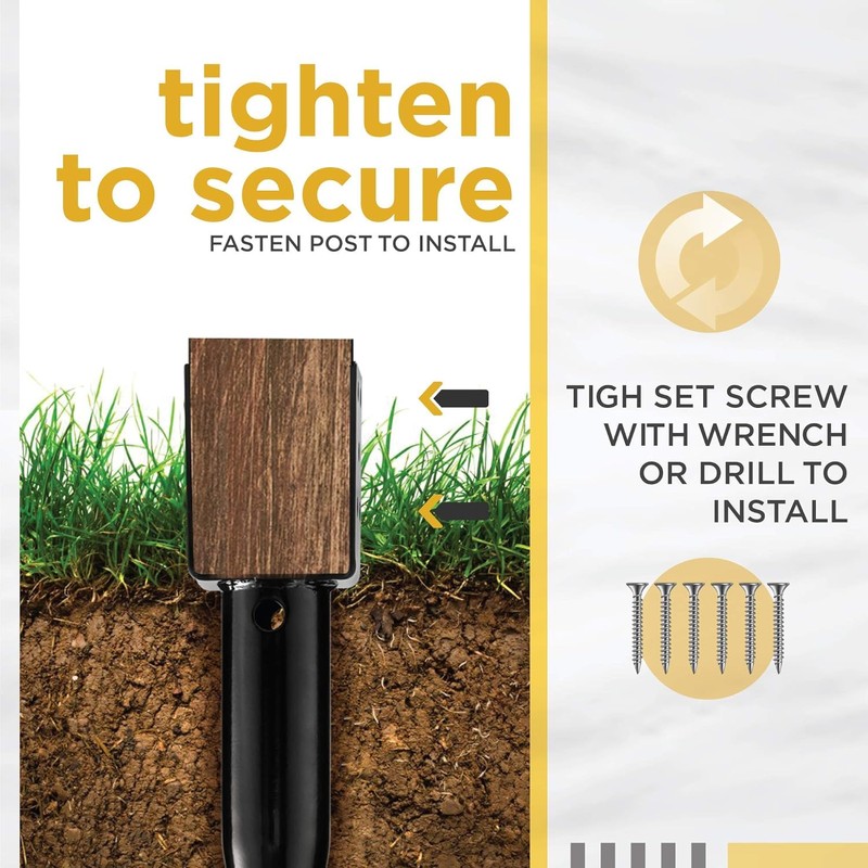 CRIZTA Premium No Dig Ground Anchor DIY Screw in Stake