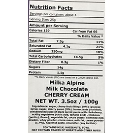 Milka Cherry Cream Chocolate Bar 100g (10-pack)