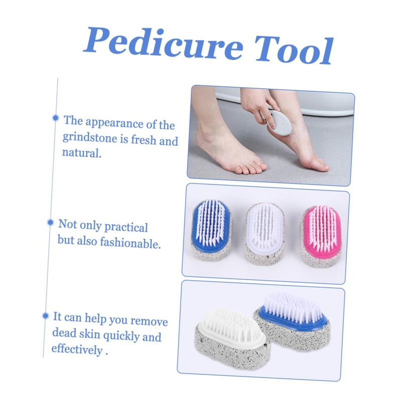 Healeved Natural Pumice Stone Foot Brush for Callus Removal Treatment