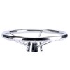 Amarine-made13-1/2 Inch 5-Spoke Destroyer Style Stainless Boat Steering Wheel
