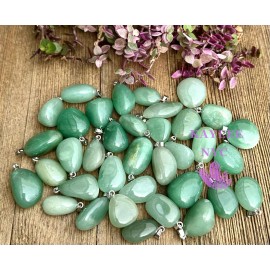 Wholesale Lot 36 Pcs Natural Aventurine Crystal Pendant Healing Energy