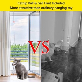 Pack of 3 Cat Toys Self-Employment Hanging Door Frame with Catnip, Interactive Cat Toy Door Hanging, Bouncing Retractable for Cat Run and Boredom