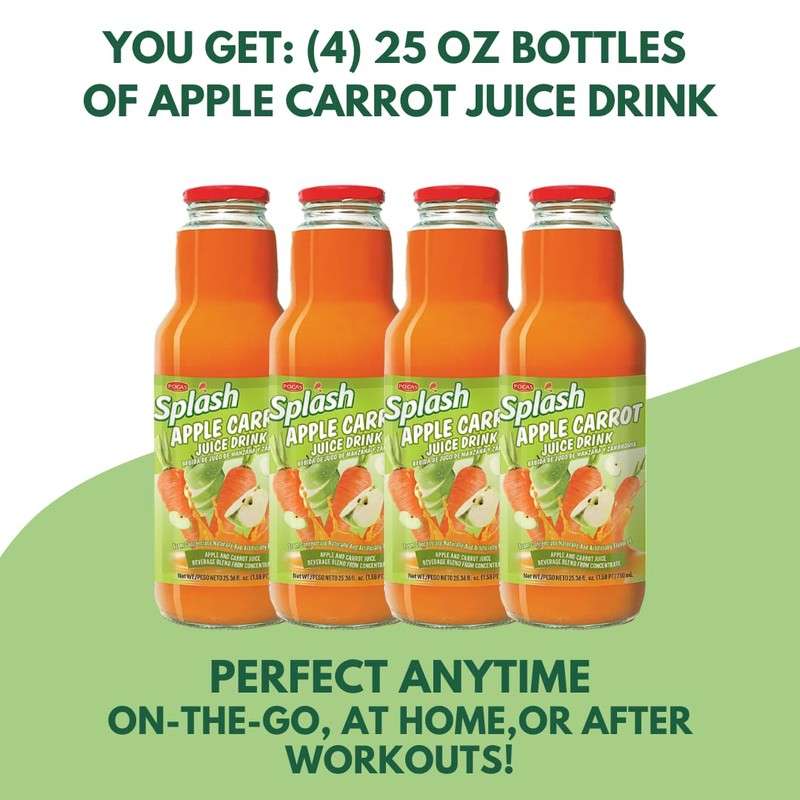 SPLASH Apple Carrot Juice Drink 750ml, 4 Pack