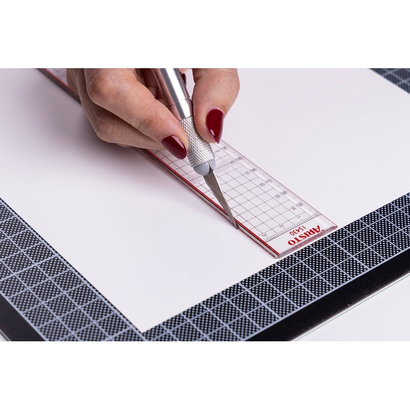 geotec Cutting Ruler (Office School) Perspex 30 cm Transparent