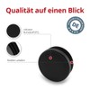 GLEITGUT 4 x Lamellar Plugs Black Round Tube Plugs in