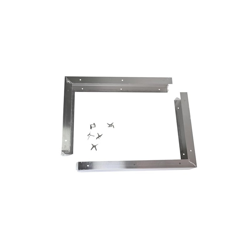 2 Pieces Stainless Steel Microwave Trim Kit Microwave Side Panel