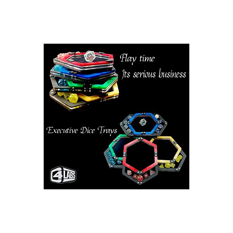 Executive Personal Dice Tray ~ Double Pocket in Blue