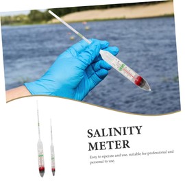 BUGUUYO Aquatic Salinity Hydrometer Densitometer for Fish Tank Salinometer Thermometer Set for Aquarium