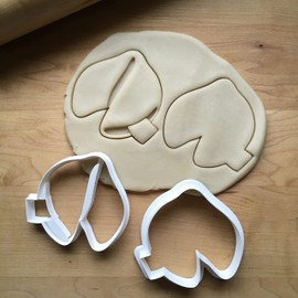 Sweet Prints Inc Set of 2 Fortune Cookie Cookie Cutter - Dishwasher Safe (Small: 3")