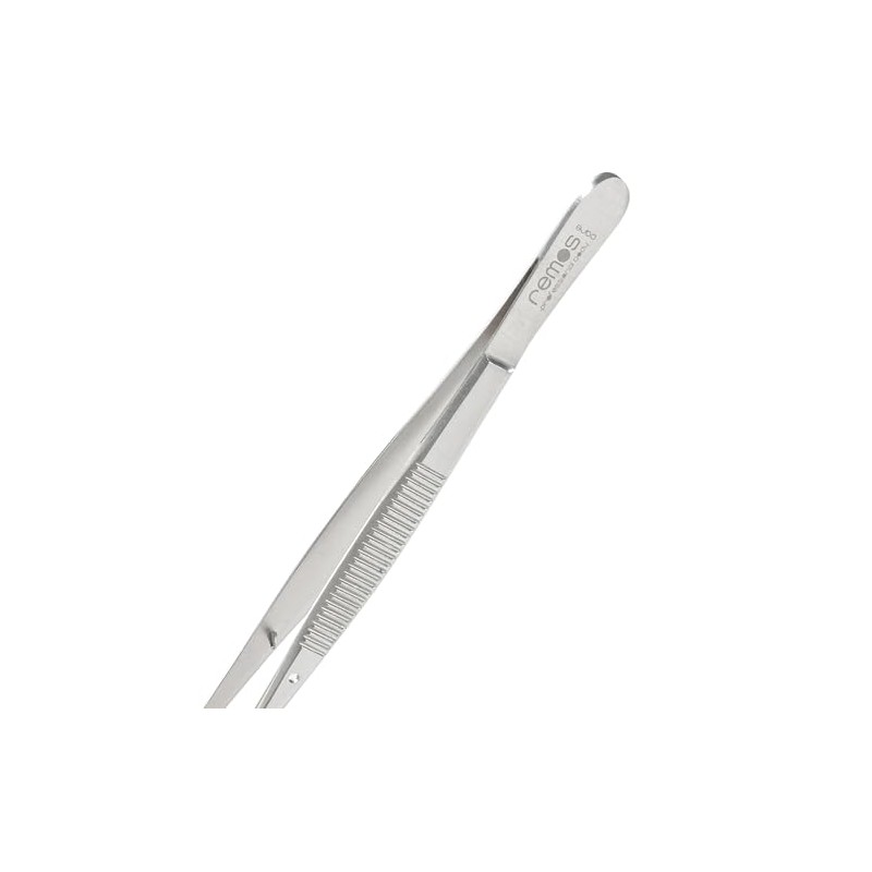 REMOS Tweezers Curved, Stainless, Length 12.5 cm