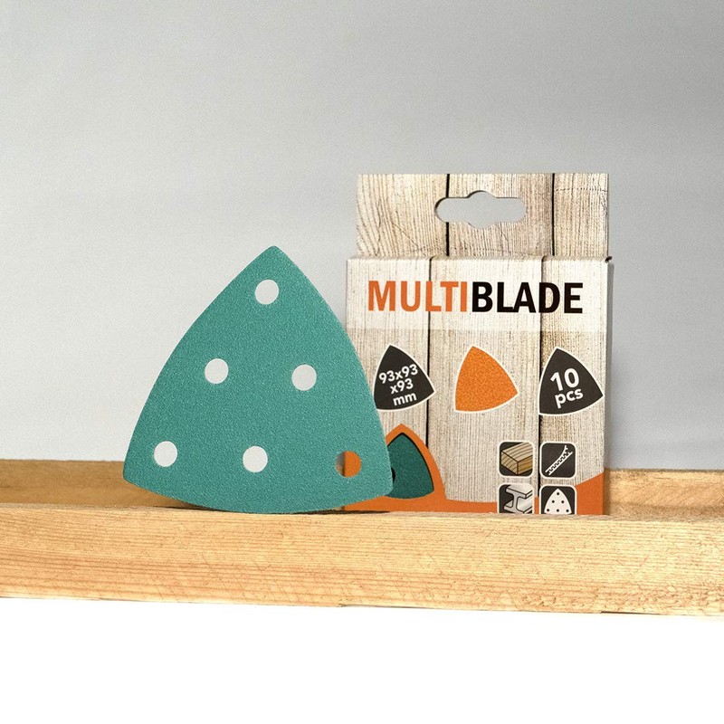 Multiblade Professional Velcro Sanding Triangles 93 x 93 x 93