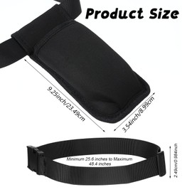 ElevateTech Massage Bottle Bag Lotion Oil Waist Holder Organizer Therapist Holster Adjustable Durable Black Portable Storage Pouch Belt Hanging Easy Access Accessories Gifts 1Pcs