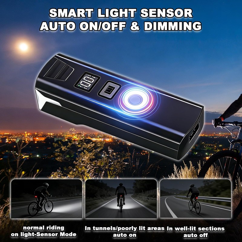 Bike Lights Rechargeable Bicycle Headlight High Lumens Bicycle Front Light