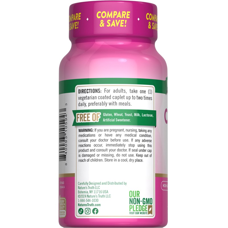 Nature's Truth Calcium 600 mg with Vitamin D3 | Coated