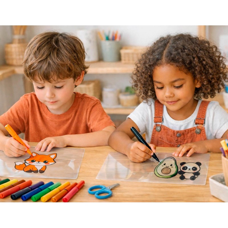 INNSPIRO Fogli di plastica magica trasparente A4 0,3 mm. 6u.