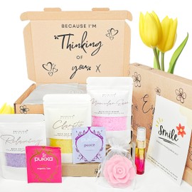 Bellalisia Thinking of You Gifts for Women, Relaxation Letterbox Present, Hug in a Box Care Package Set, Perfect for Mother's Day, Birthdays, Sympathy, Get Well, Valentine's and Bereavement.