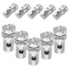 Outanaya 10pcs Throttle Brake Cable End Clamps for Motorcycles Atvs