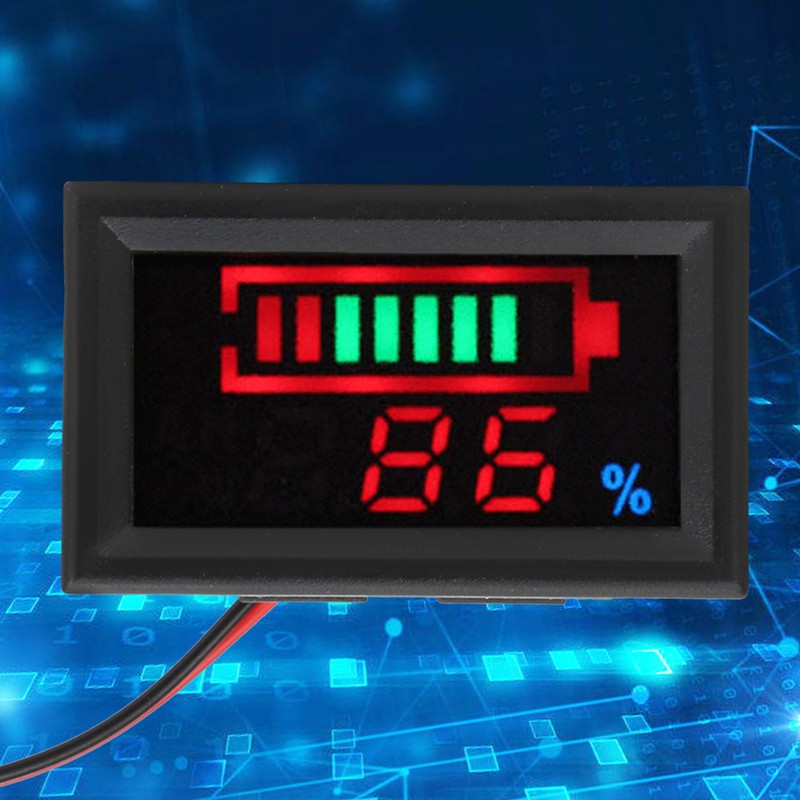 YB27VE Electric Car Digital LED Voltage and Electricity Dual Meters