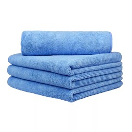 CarCarez 4 Large Microfiber Absorbent Car Wash Towel Cleaning Polish Detail Cloth 16x24"
