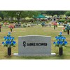 MOOMASS Cemetery Vases with Spikes and Foam - Cemetery Flower