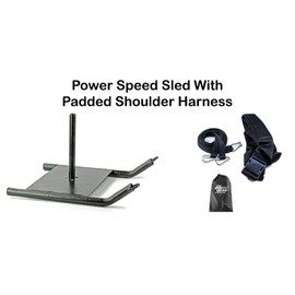 Power Speed Sled w/Harness Weighted Drag Sport Football