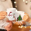 Shellwei 6 Pack Christmas Coffee Mugs 12 Oz Holiday Ceramic