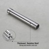 Brushed Nickel Shower Arm Extension, Female to Male 1/2 Inch