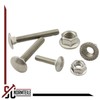 Round-Head Screws with Flange Nuts (with Locking Toothing) – M8