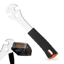 Bike Pedal Wrench, Bicycle Pedal Removal Spanner with Extra Long Handle, Multi-use 15mm, Pedal Removal Tool Spanner, Great Road Mountain Bicycle Pedal Wrench for Removing and Replacing Bicycle Pedals