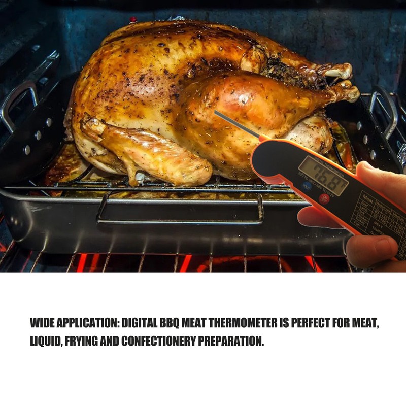 Meat Thermometer Multifunction Instant Read Digital BBQ Meat Thermometer for