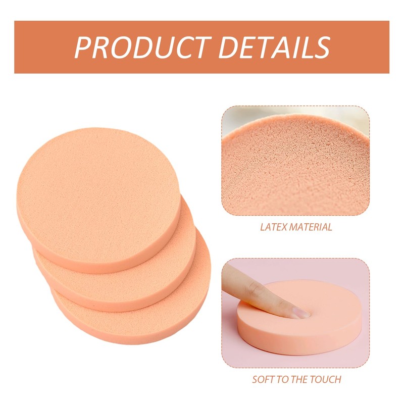 Pack of 15 Make-Up Sponge, Round Foundation Sponge, Soft and