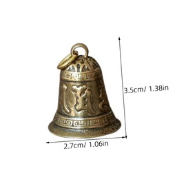 Operitacx 3 Stück Teiliges Set Retro Messing Glocken Anhänger für DIY Dekoration Hochwertige Brass Pendants für Schlüsselanhänger und Taschen für und Bastelprojekte