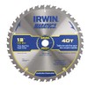 IRWIN Tools MARATHON Carbide Table/Miter Circular Blade, 12-Inch, 40T (14080)