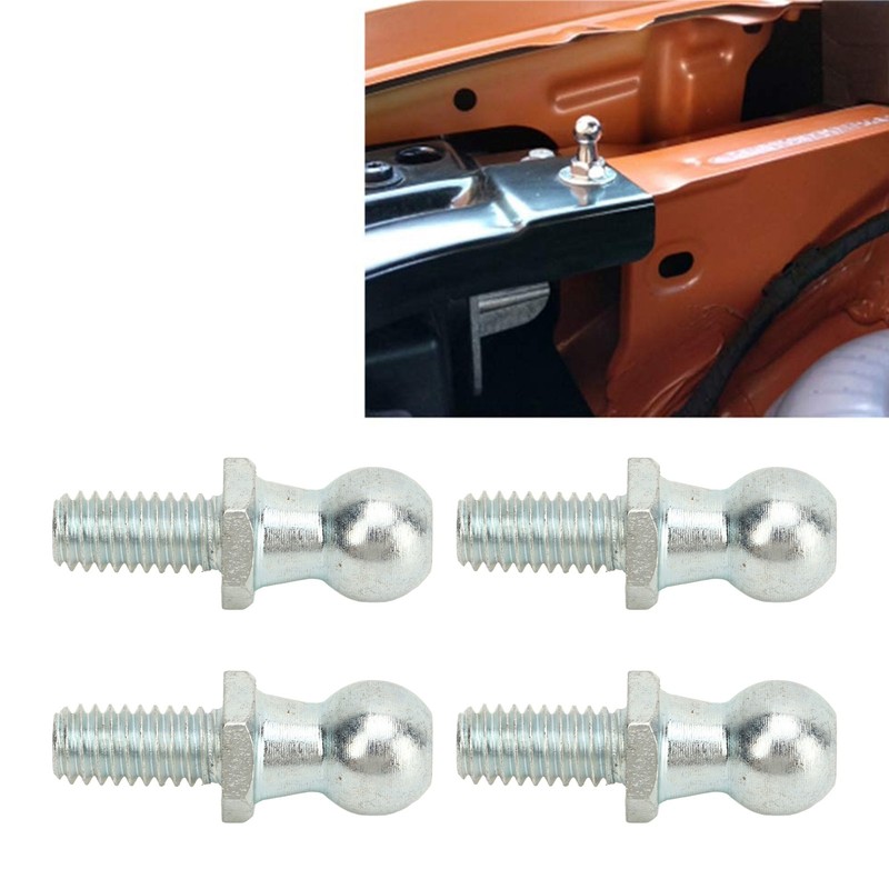 4PCS 13mm Ball Studs with Hardware 5/16in 18 Thread Long
