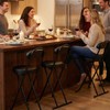 Gluck Plants Folding Bar Stool,Portable High Counter Foldable Stool Chair