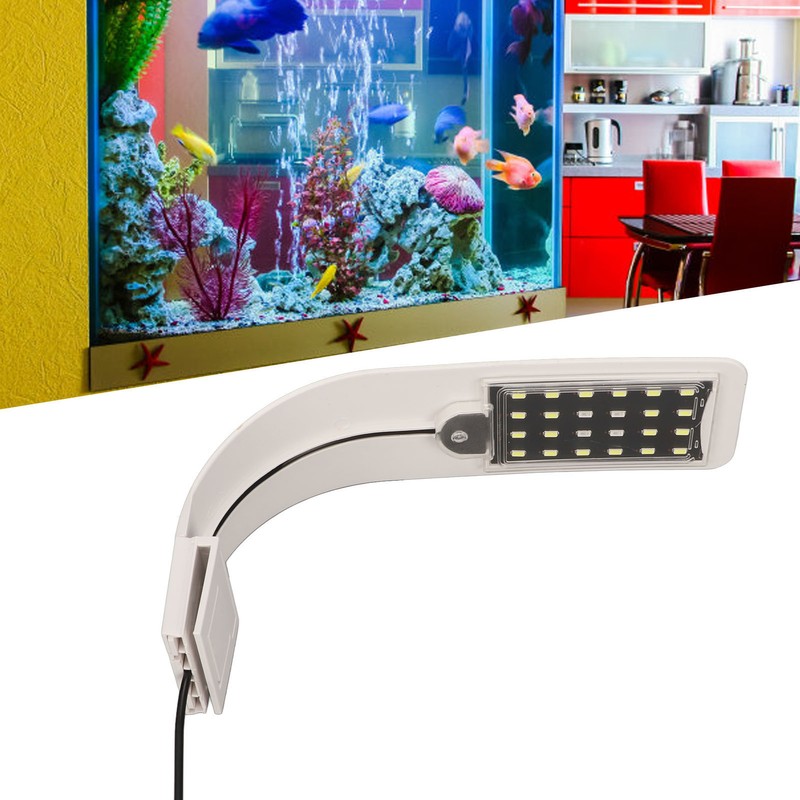 Clip On Aquarium Light 24 Light Beads Mini LED Aquarium