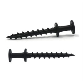 Bear Claw Screw Picture Hanger Black - 30lb Picture Hooks - 4-in-1 Picture Hanging Screws for D-Rings, Sawtooth, Wire and Keyholes - Mounts in Drywall and Wood Studs 30 Pack Screw Anchors