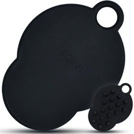 Moivi シャンプーブラシ 2個セット 頭皮マッサージ スカルプブラシ 頭皮ブラシ シリコンヘッドスパ 頭皮ケア スカルプケア ヘッドマッサージ (ランプブラック)