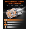 AUXLIGHT 1156 LED Bulbs 54-SMD 300% Super Bright BA15S 7506