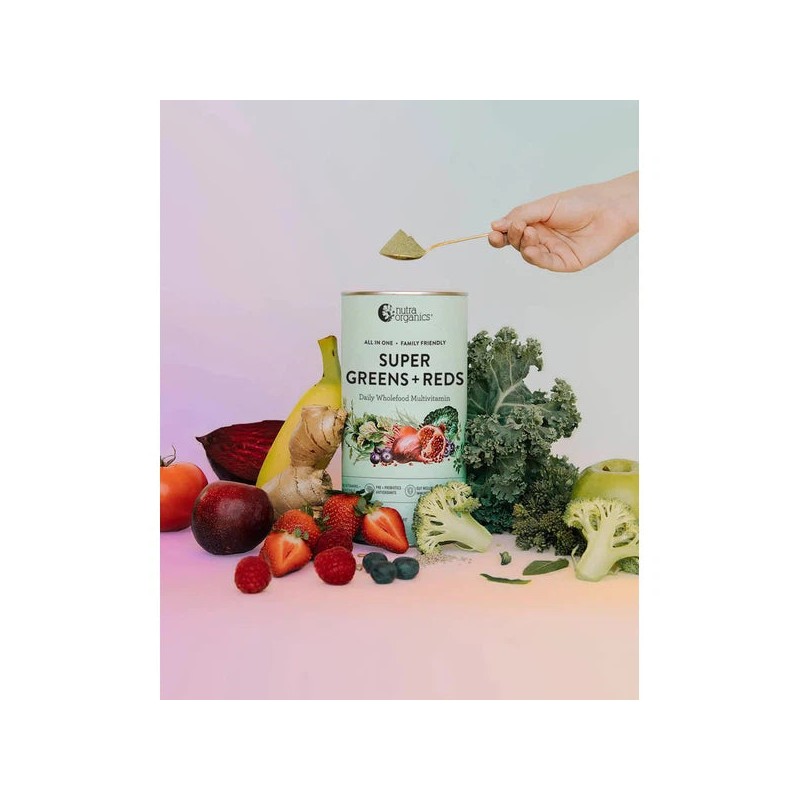 Nutra Naturals Super Greens and Reds, Watermelon Strawberry / 300g