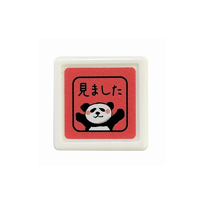 Kao Kodomo 0543-016 Panda Mini Penetrating Stamp (Red)