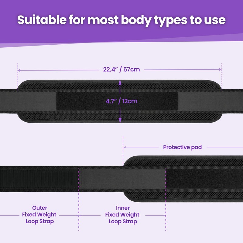 Hip Thrust Belt, Balency Hip Thrust Belt for Dumbbells Heavy,