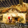 oopswow Warm White String Lights 33ft 100 LED with 8