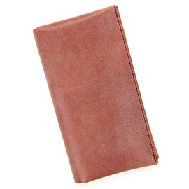 Agility affa "Liquid Slim" Compact Wallet, Thin Wallet, Small Wallet, Slim, Thin, Men's, Women's, Genuine Leather, Braun