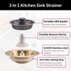 iAnomla Kitchen Sink Strainer, Upgraded 3 In 1 Pop Up