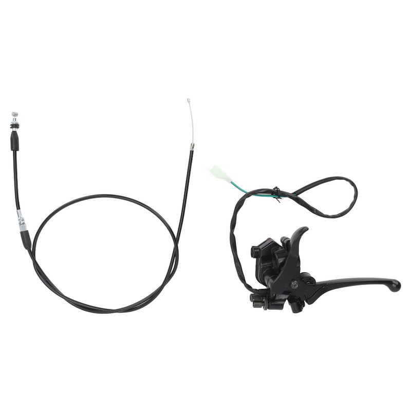 Thumb Throttle Cable with Dual Brake Lever Assy 22mm Aluminium