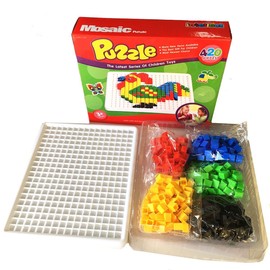 Itian 420 Stück Construction Spielzeug Puzzle Toy Box mit Kunststoff-Bricks Lernspiel für Kinder