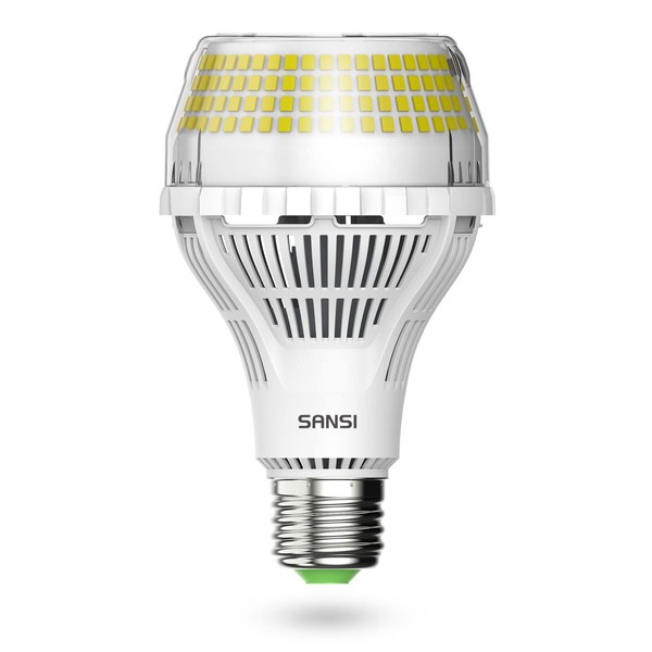 SANSI SANSI 400W Equivalent 6000 Lumens Brightest LED Light Bulb,